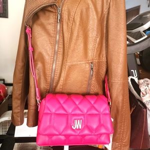 NWT Jason Wu Lyla quilted leather Hot Pink bag